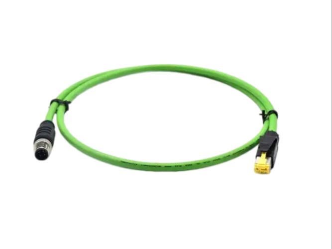 M12 转 RJ45 车载以太网转接线